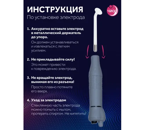Насадка (электрод) "Конус" к дарсонвалю в подарочной упаковке