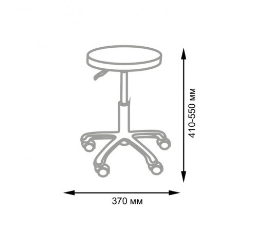Стул мастера АСТЕК низкий, хром