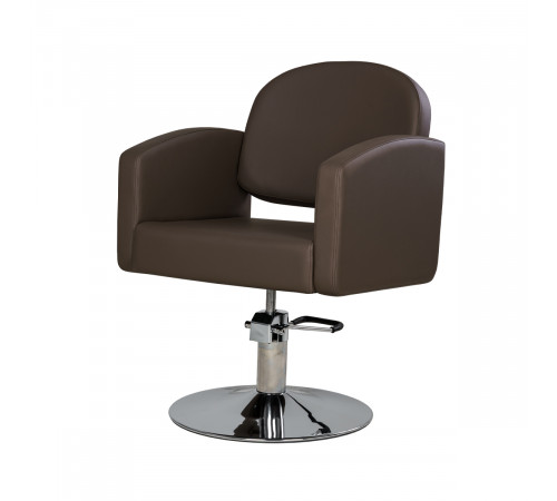 Парикмахерское кресло Тера, основание квадрат золото