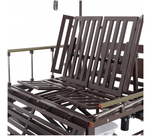 Кровать электрическая DB-11А (МЕ-5228Н-03) ЛДСП Венге Гибридный привод возможность управлять секциями без электроэнергии!
