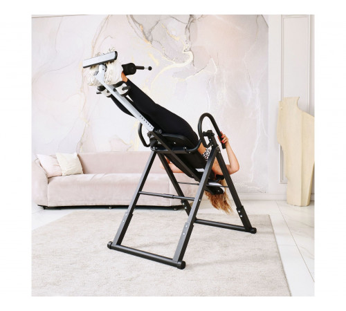 Инверсионный стол складной DFC STYLE чёрный, U-образный фиксатор