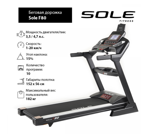 Беговая дорожка Sole F80