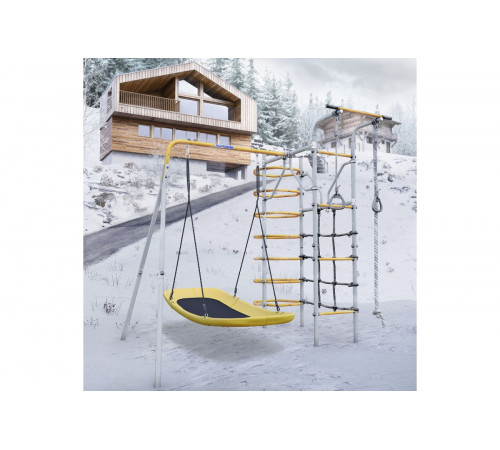 Детский спортивный комплекс для дачи ROMANA Космос (желтый/серый)