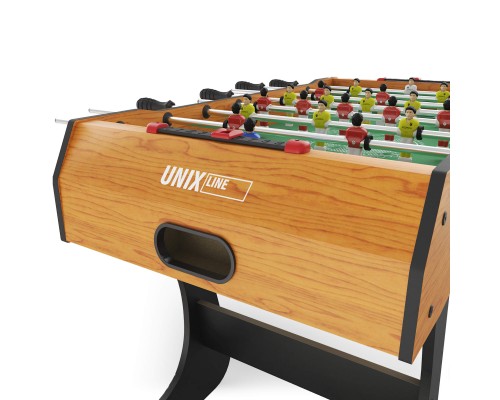 Игровой стол складной UNIX Line Футбол - Кикер (122х61 cм) Wood