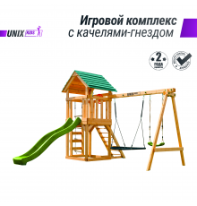 Детский игровой комплекс UNIX Kids (6 in 1) Light Green