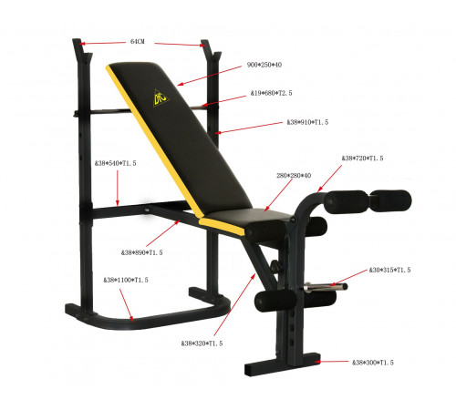 Скамья под штангу DFC D003