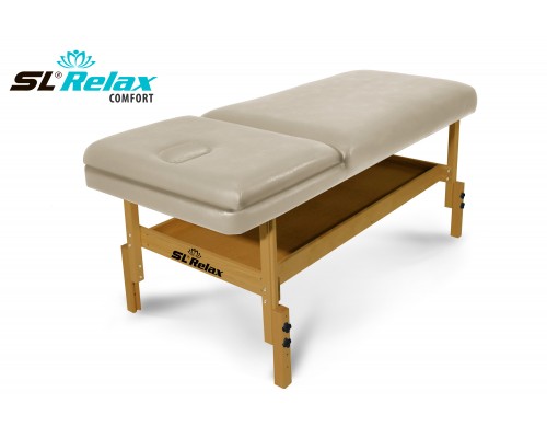 Массажный стол Relax Comfort бежевая кожа