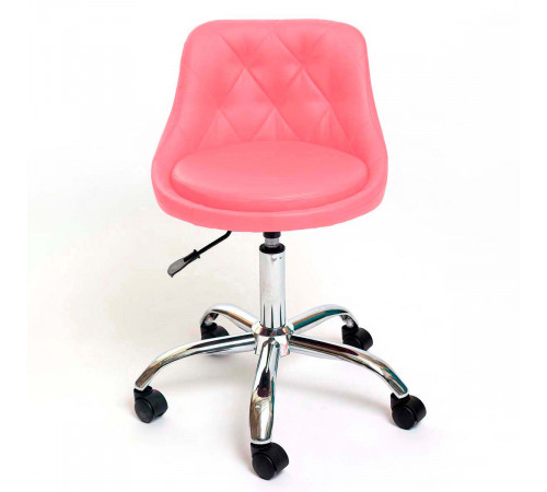 Стул Ромб хром на колесах