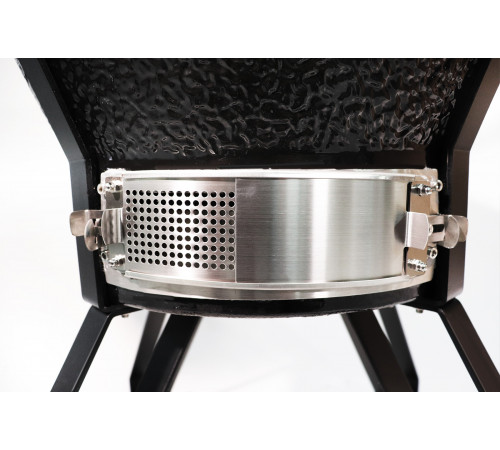 Керамический гриль-барбекю 22 дюйма (черный) (56 см)