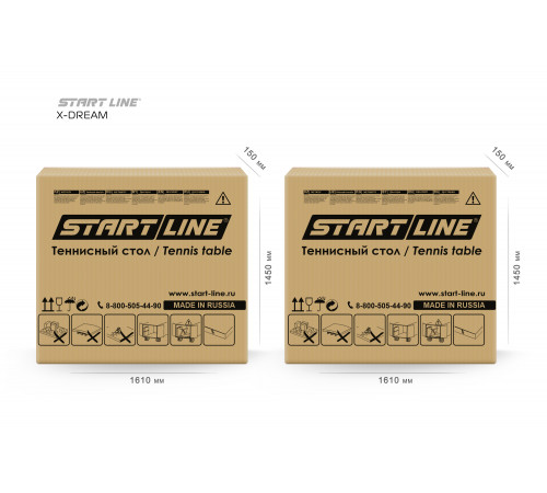 Стол теннисный X-dream Start Line (Дуб натуральный(natur-wood), ЛДСП Графит)