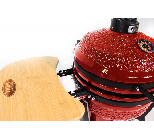 Керамический гриль-барбекю 16 дюймов (красный) (39,8 см)